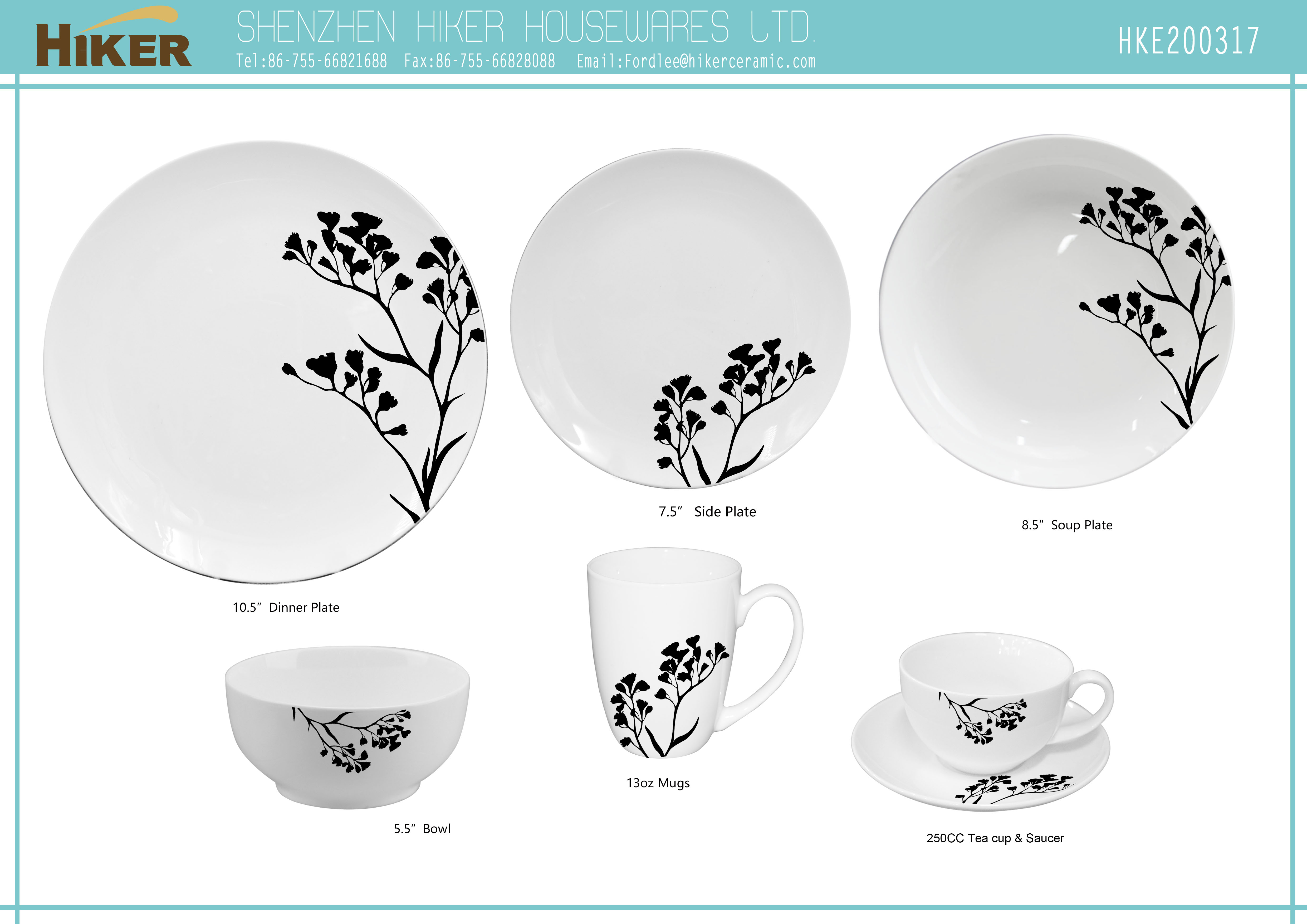 36Pcs Porcelain Dinner Set