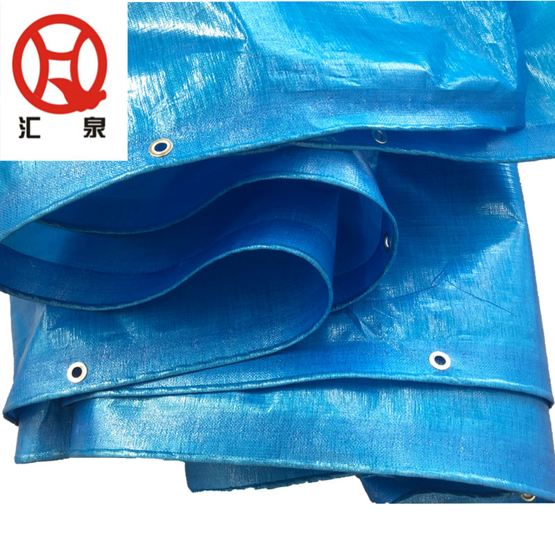 210g/m2 1000Dx1000D Blue Color 6X8M PE TARPAULIN