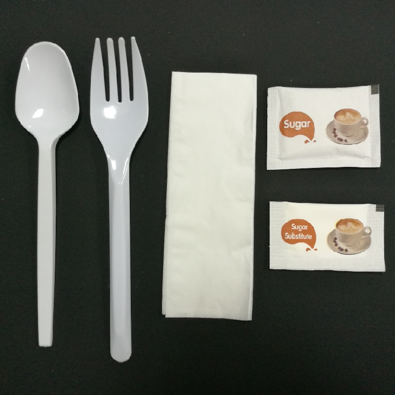 Disposable platic spoon fork set