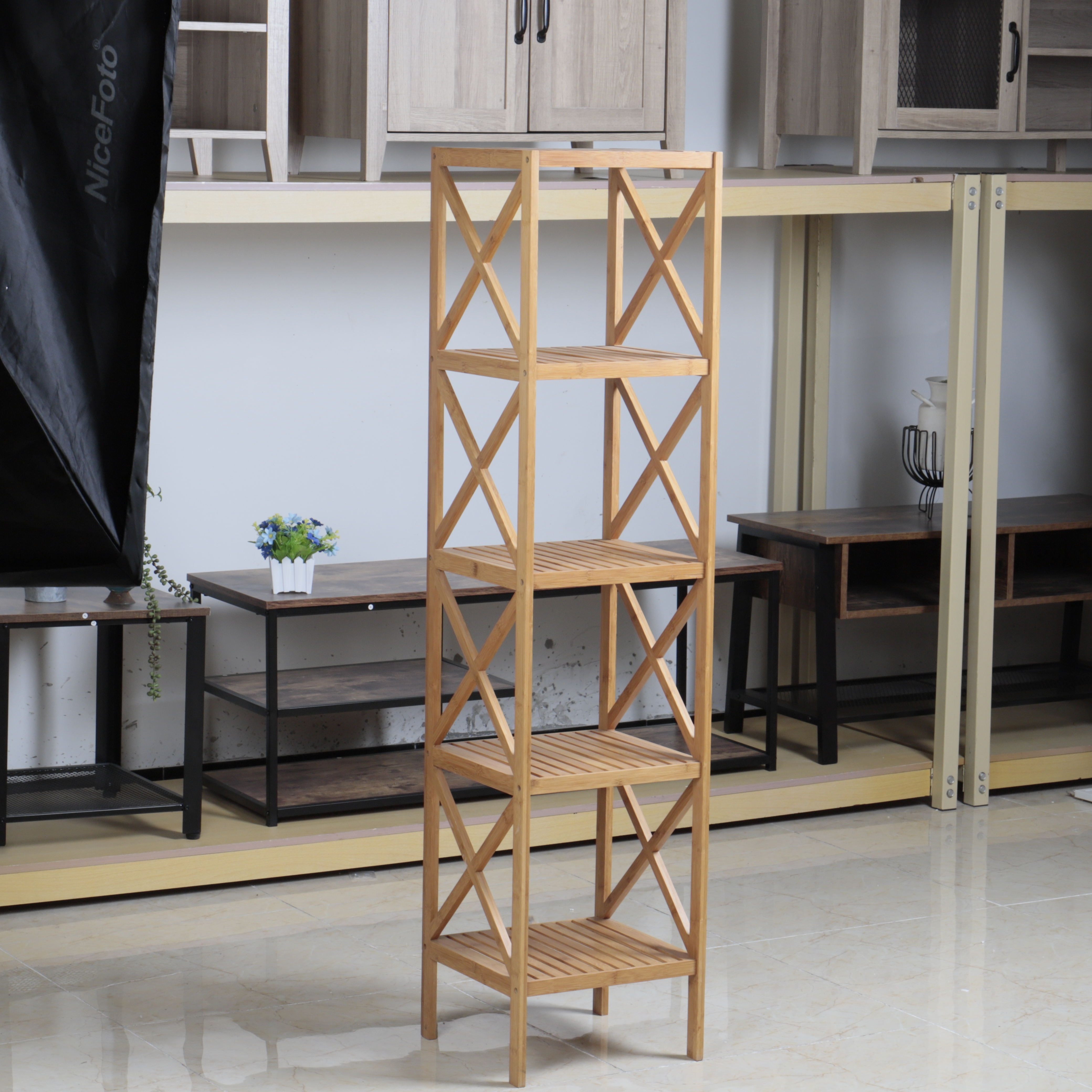 Bamboo shelf