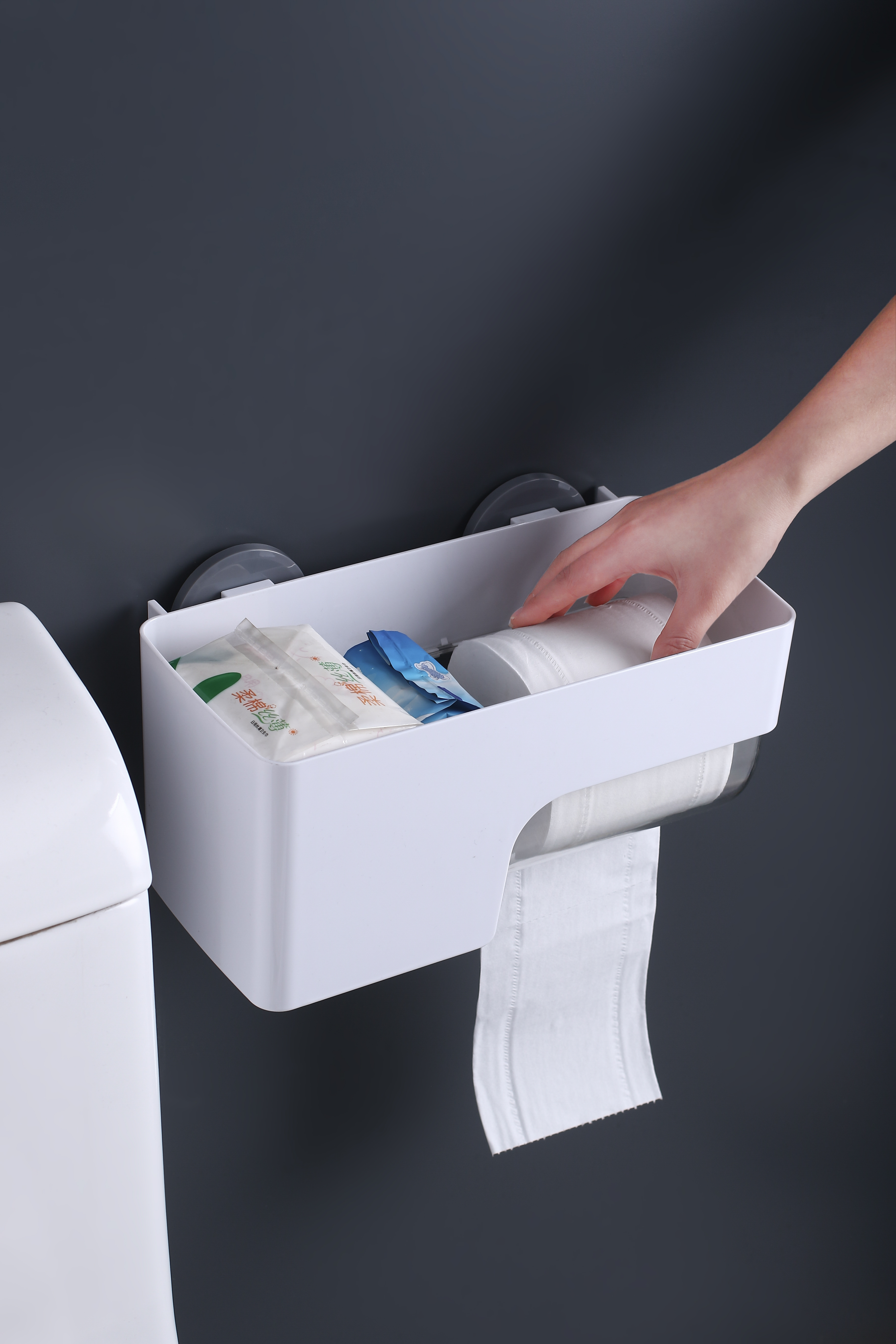Multifunctional bathroom shelf