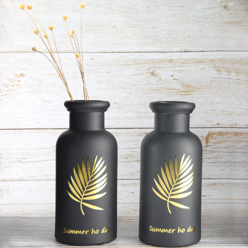 ！Glass vase for home decoration and the flower and brighten the environment