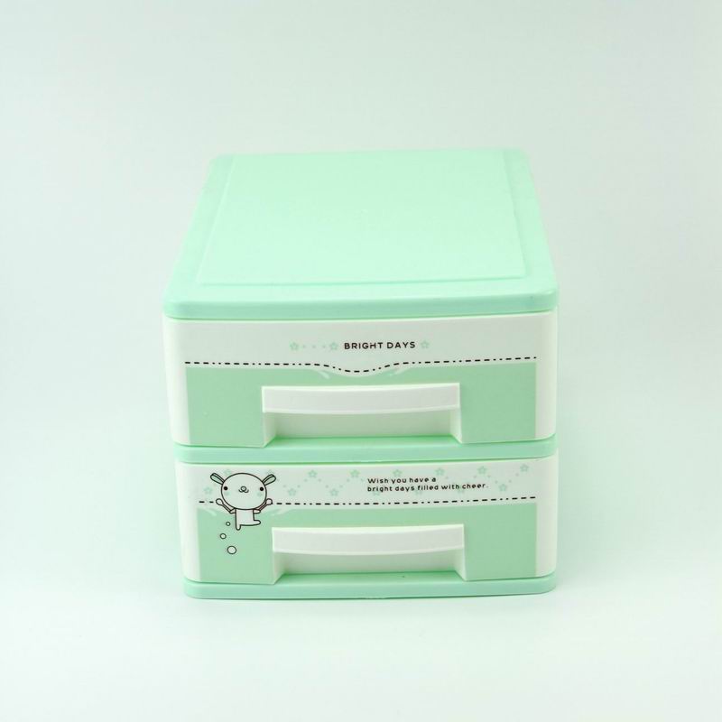 2layers cabinet shelf PP box for stationery office supplies use on office table plastic storage shelf box small box
