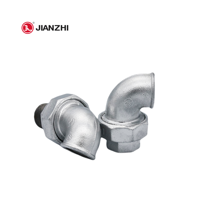 JIANZHI gal pipe fittings--Union Elbow Flat Seat