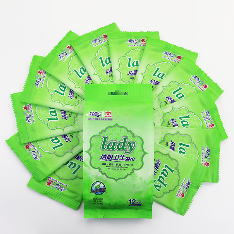 OEM lady private parts cleaning wipes feminine health care wet wipes