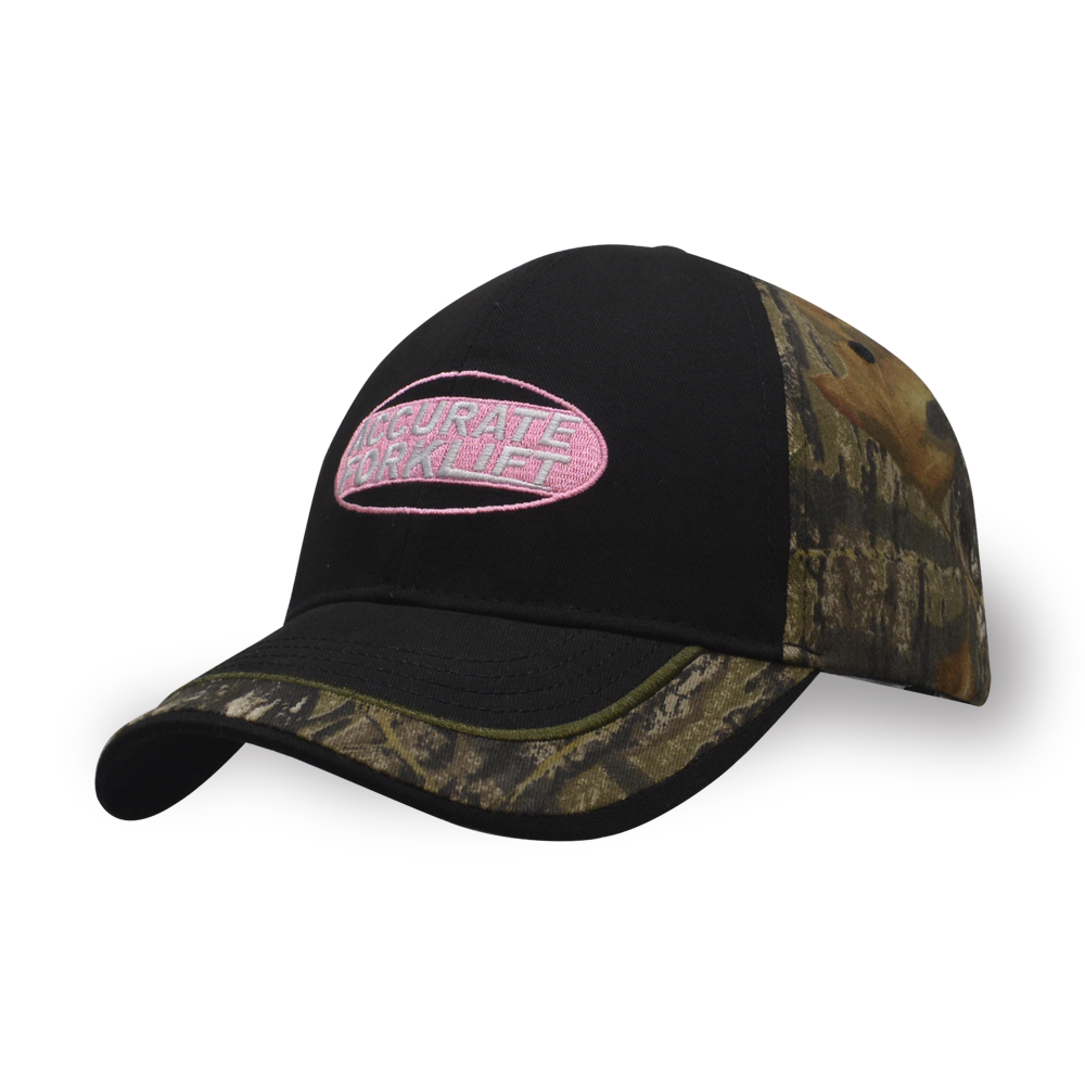 6 panel embroidery camouflage cotton twill baseball cap