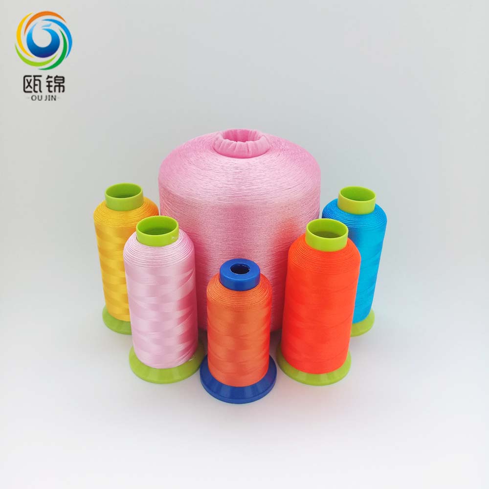 OU JIN polyester draw texturing yarn 300d/2 1.25kg/tube