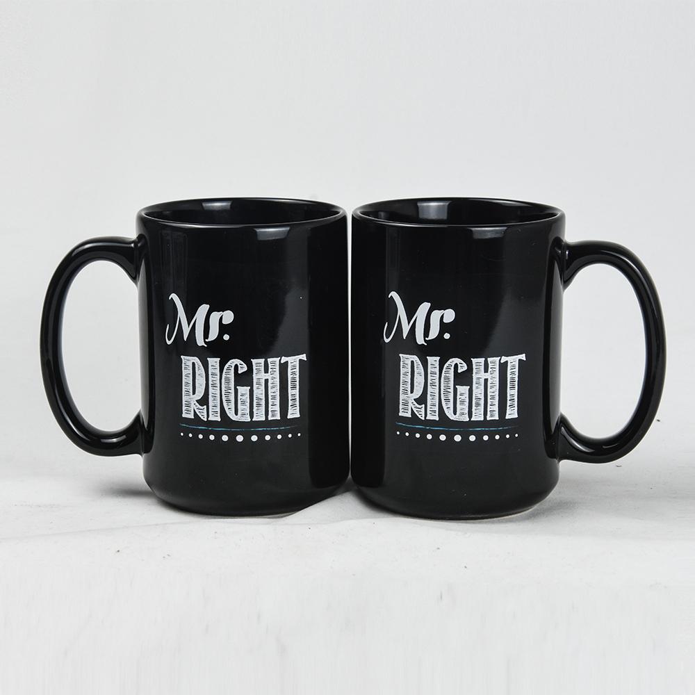 15oz ceramic black coffee mug,stoneware with decal