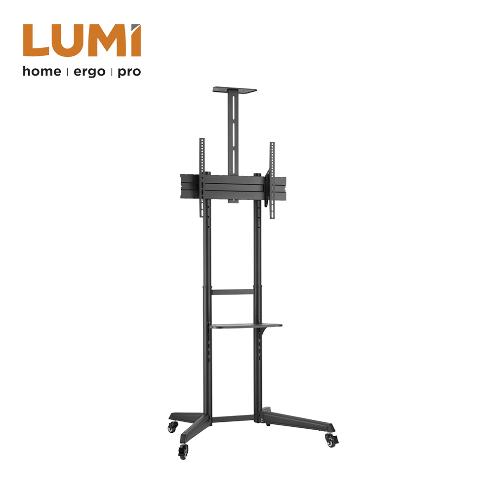 Versatile & Compact Steel Tv Cart