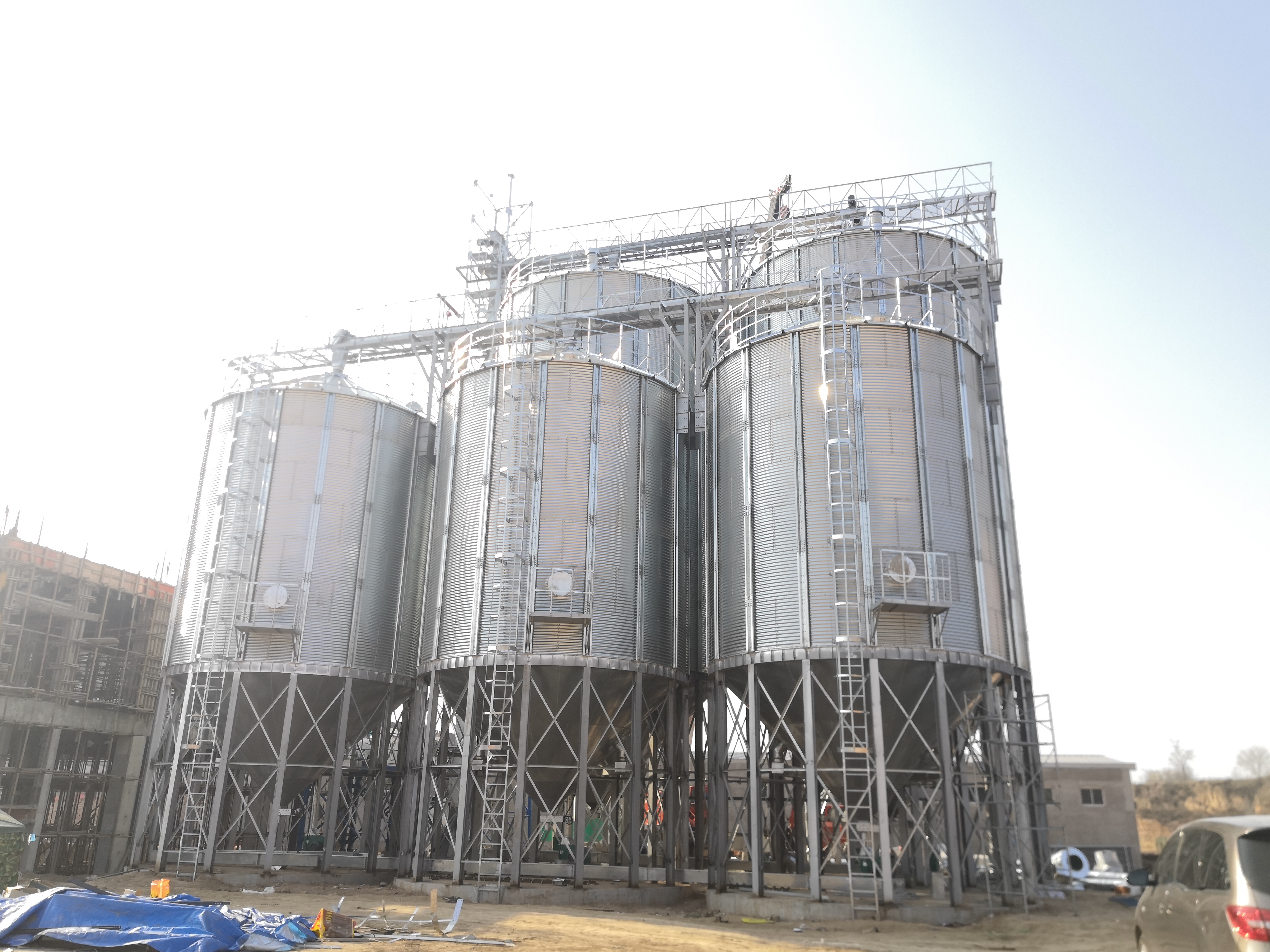 Cereals Pellets Storage Hot Galvanized Steel Silo