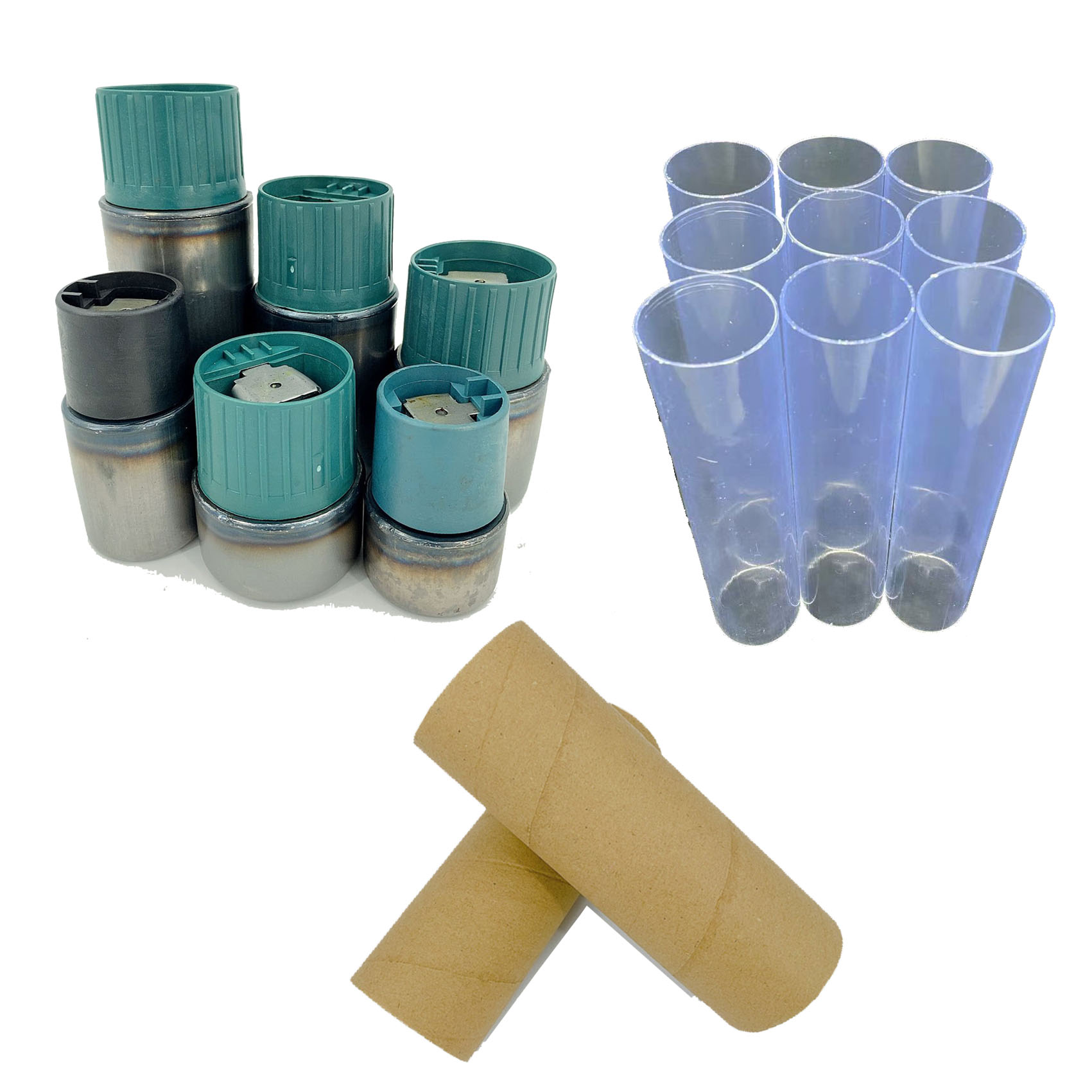 air bottle iron bottle paper tube