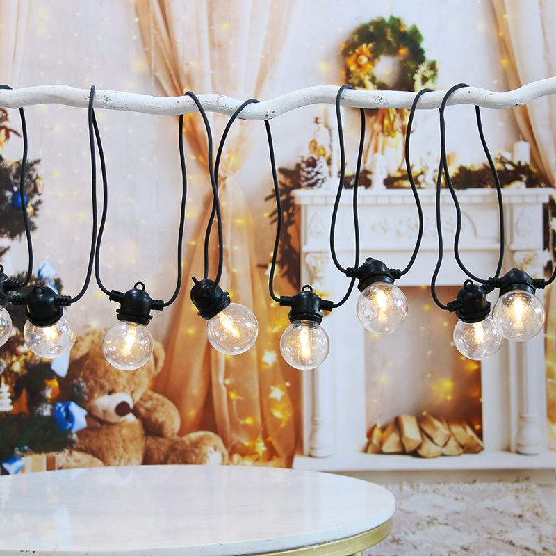 warm white LED bulb light chain