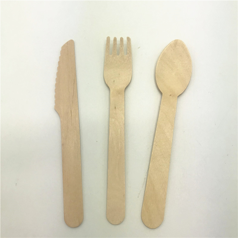 140MM Disposable Birch Wooden Cutlery