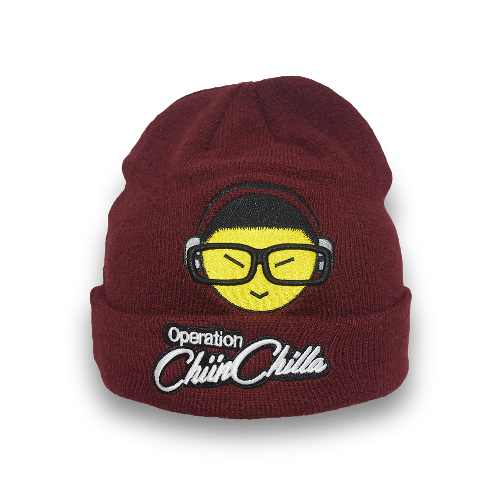 3D embroidery beanie winter hat