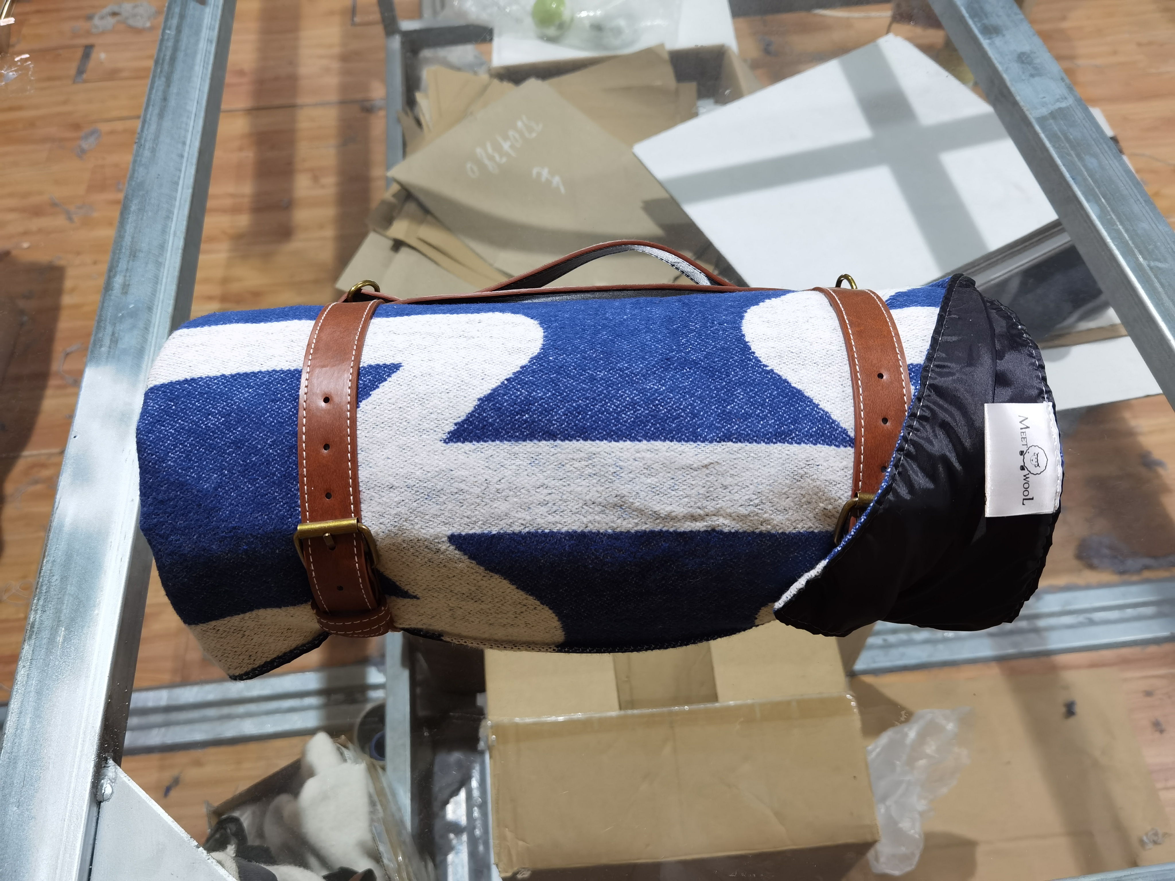 indoor&outdoor multifunction waterproof jacquard picnic blanket outdoor blanket