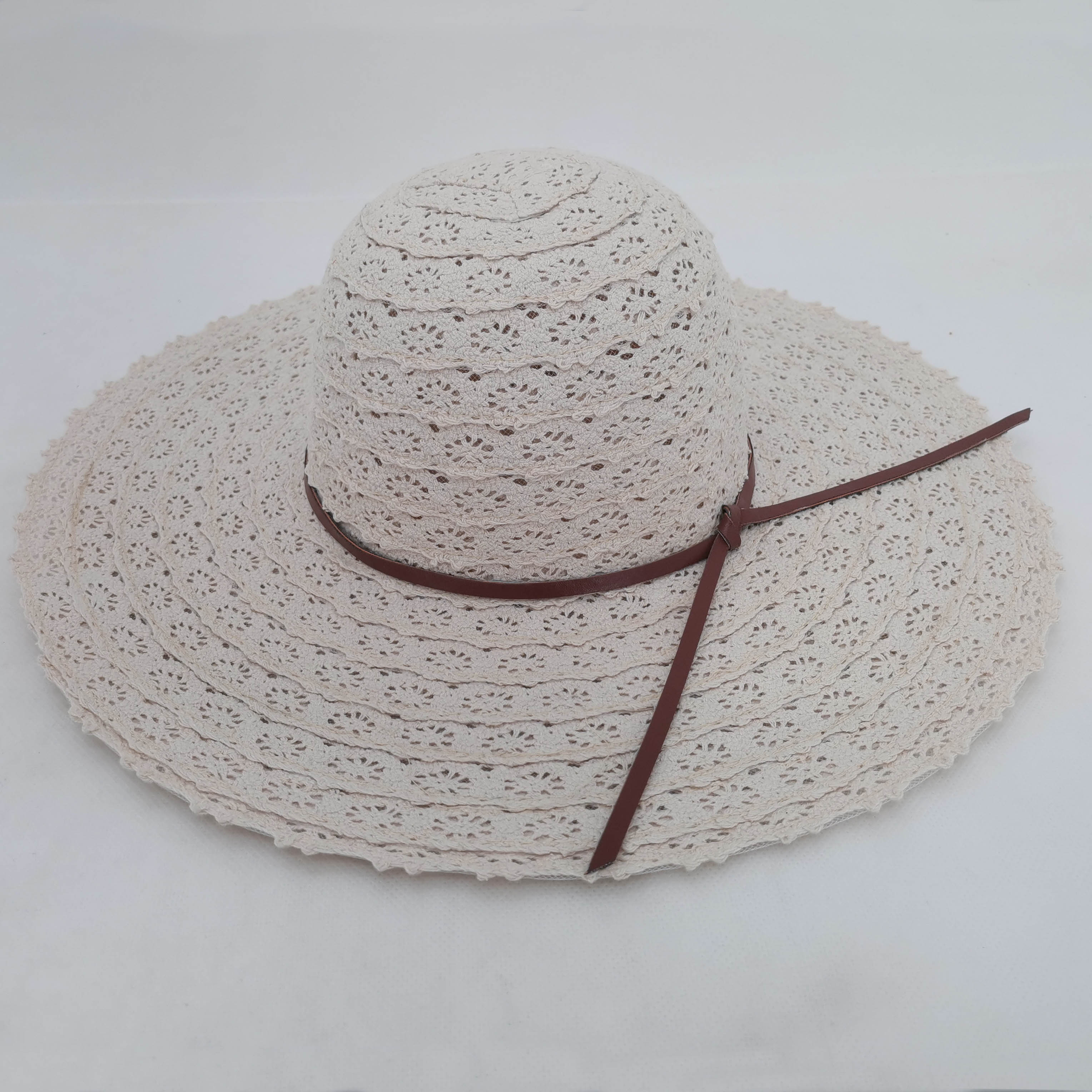 Lace fabric sewing Beach hat