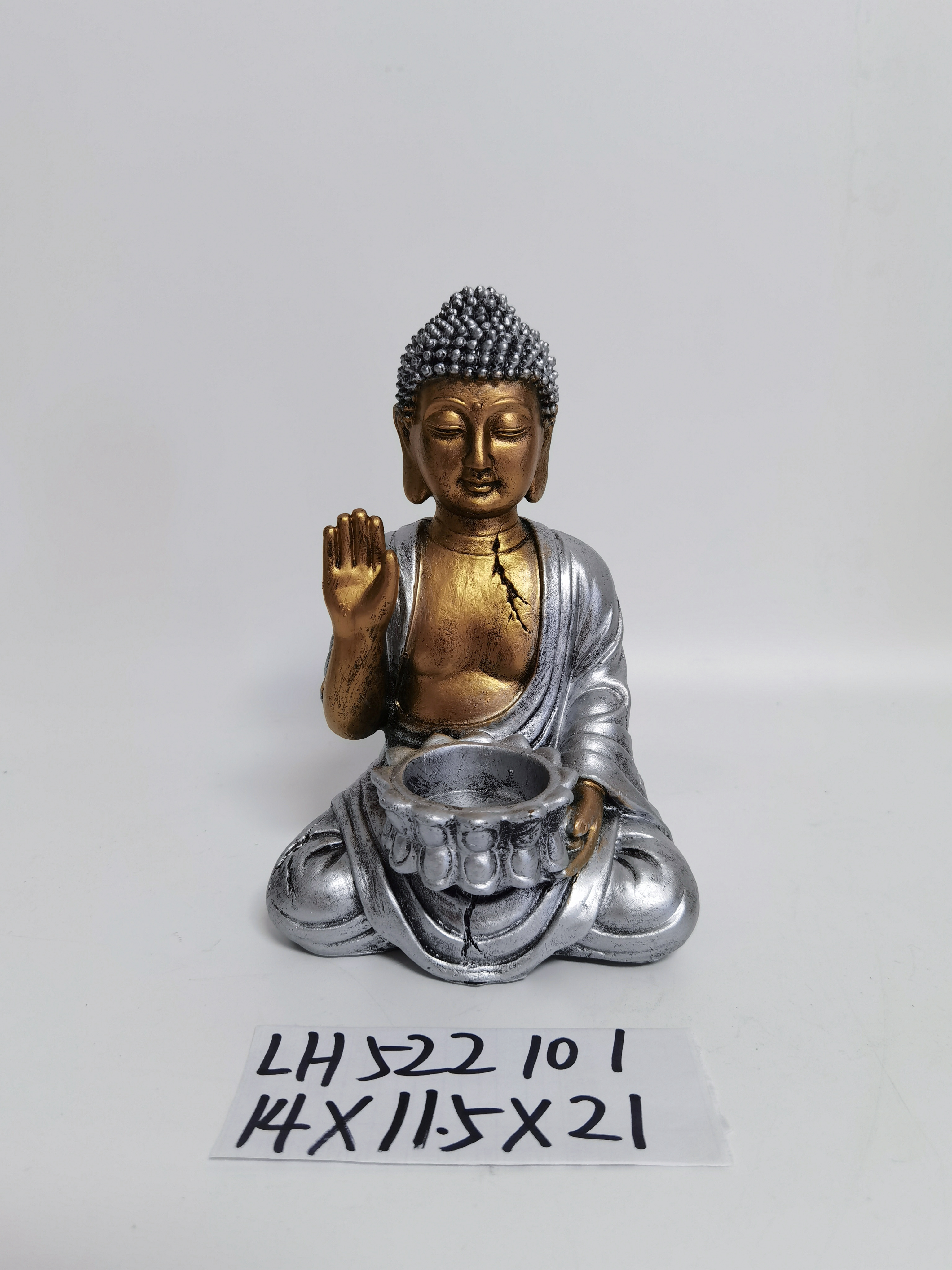 Resin Buddha candlestick ornaments