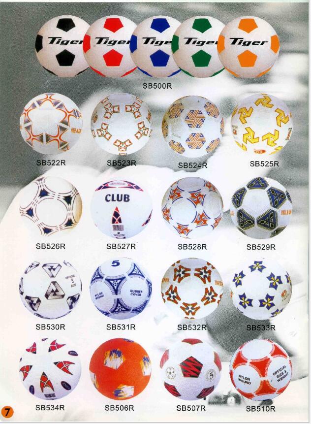 Rubber Soccer Ball can be supplied with all sizes and surface treatments