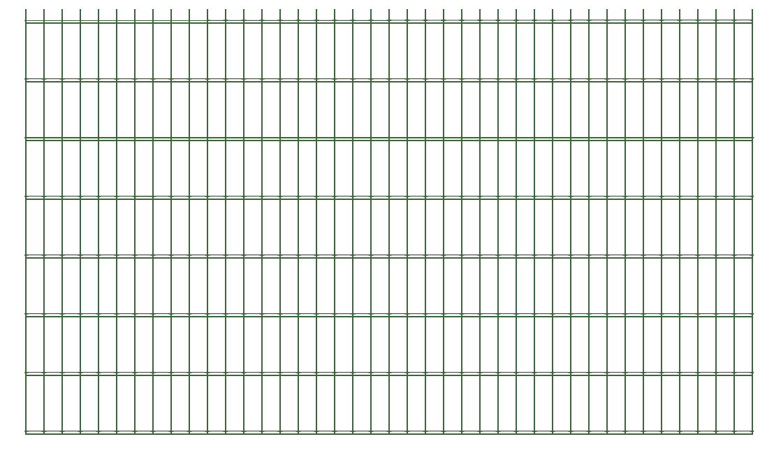 Double Wire Panel Welded Fence Iron Wire 565/868 Mesh 2D Fencing Green PVC coated