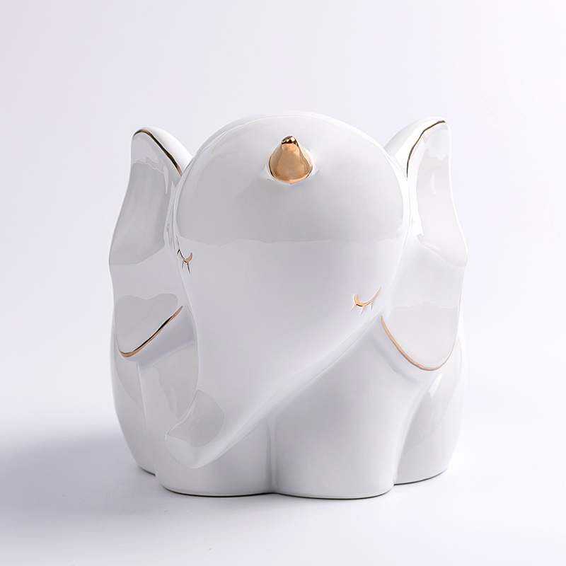 Ceramic white pictographic series pictographic storage jar