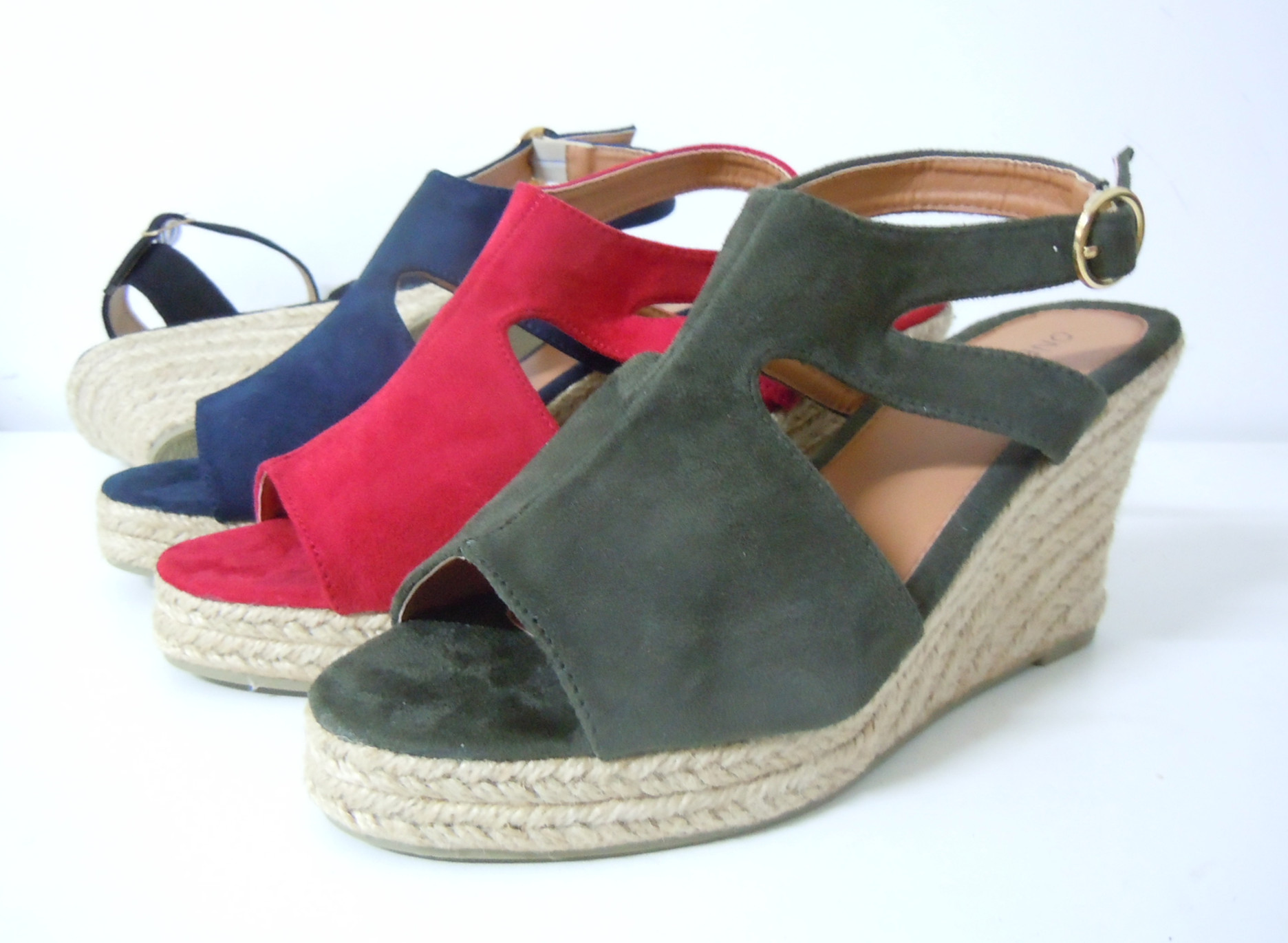 LE192162 Sandals,Linen Sandals, Cork Sandals