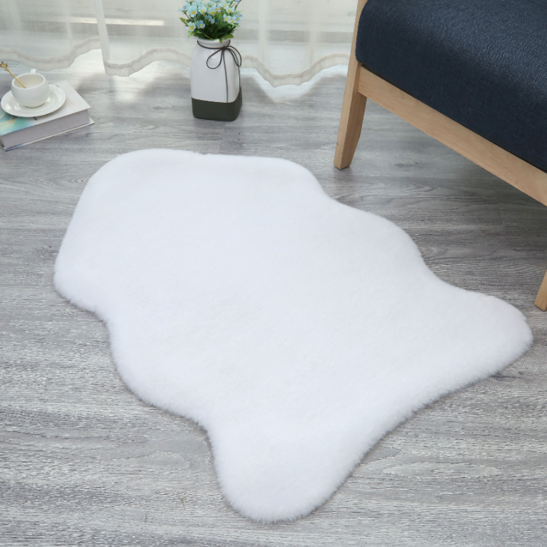 Amazon hot sale faux fur rug and carpet Decoration rabbit fur carpet rugs on promotion