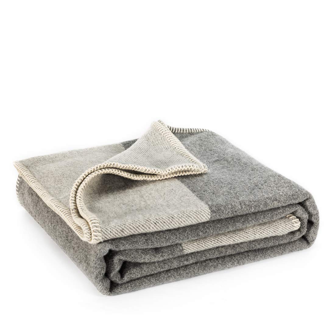 indoor&outdoor plain 100% wool blanket king queen twin size plaid sofa cover knee blanket