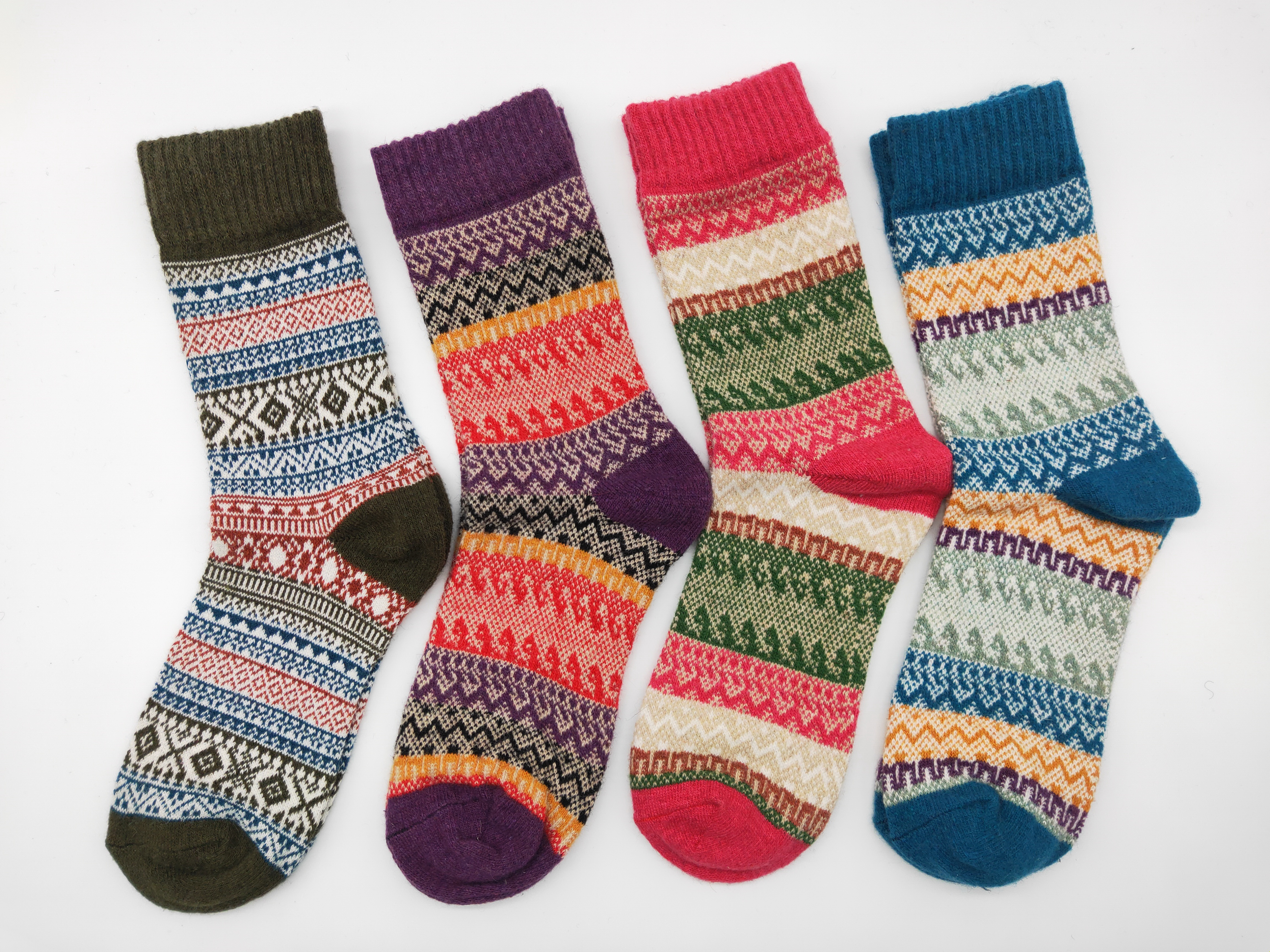Ladies Wool Socks Jacquard