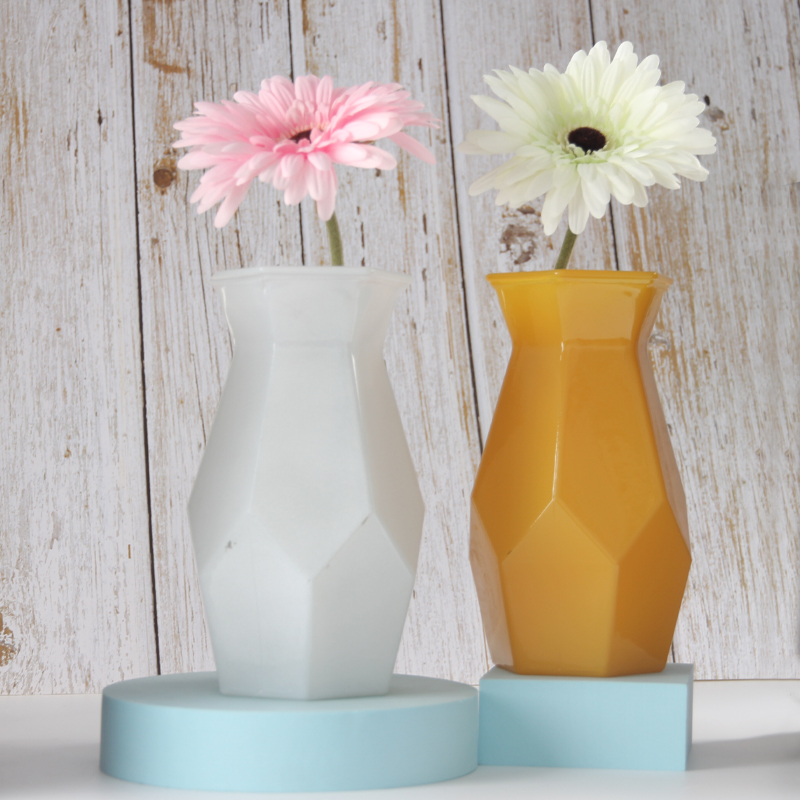 ！Glass vase for home decoration and the flower and brighten the environment