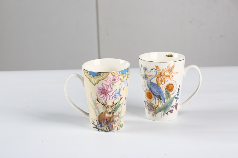 17oz New Bone China Conical Mug
