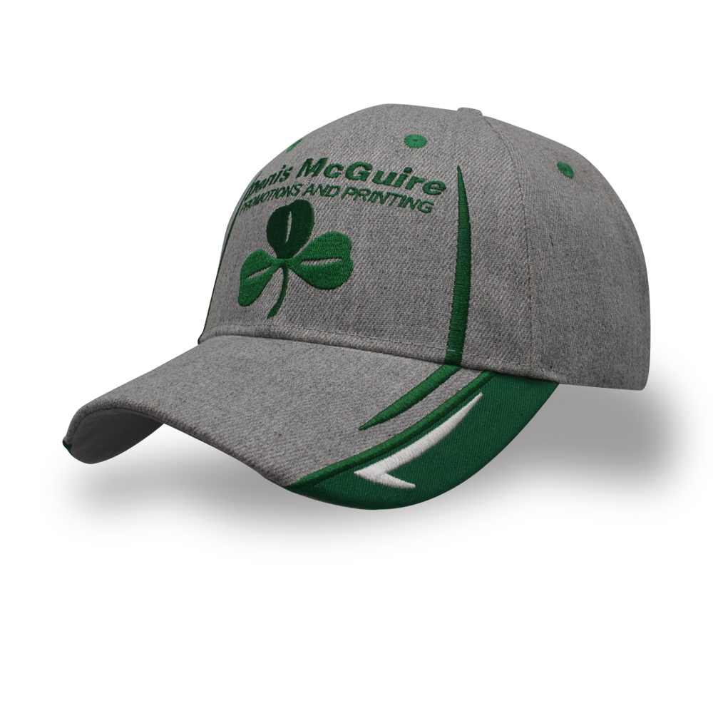 6 panel embroidery 20% wool 80% acrylic connected panel baseball cap