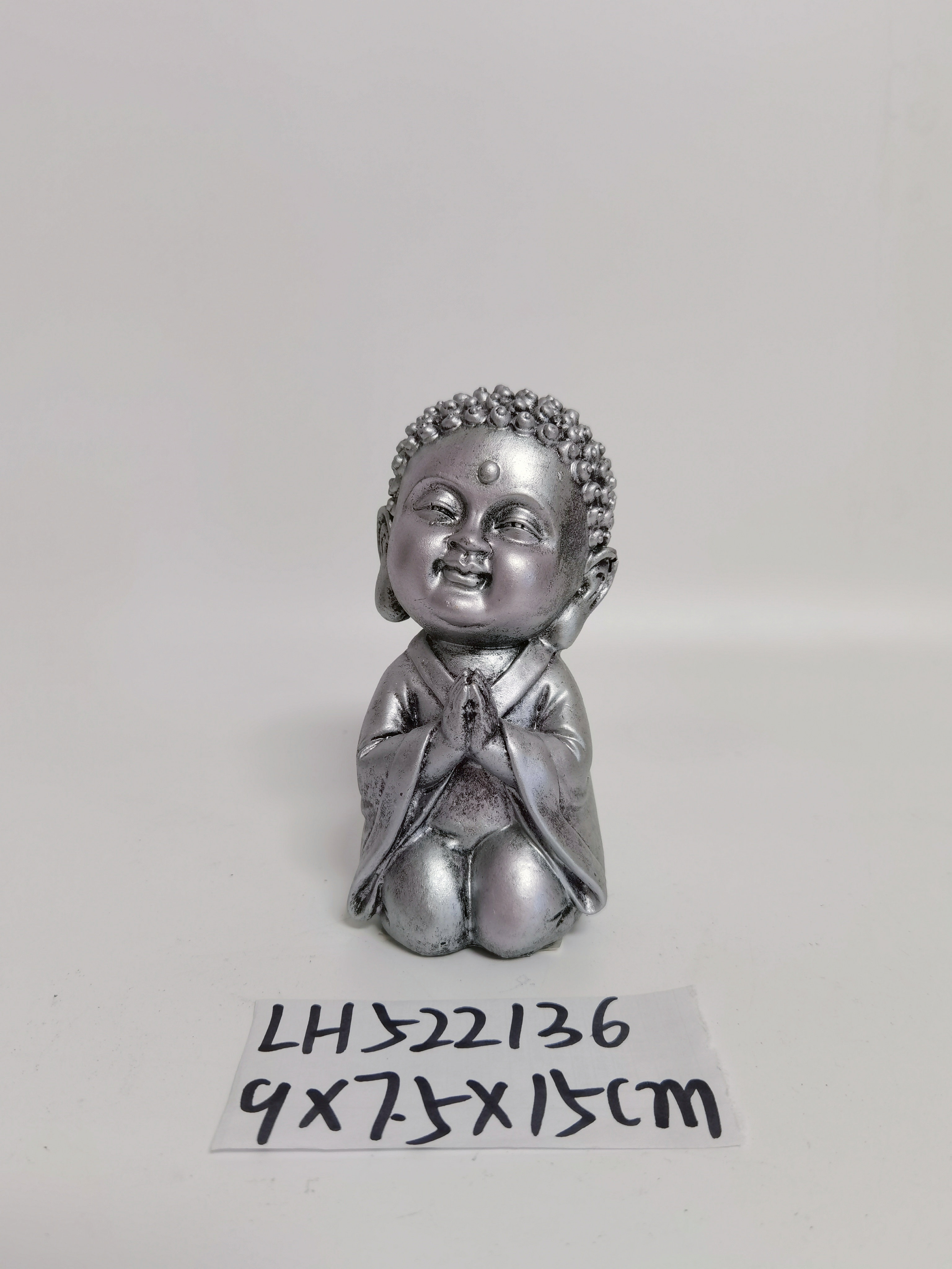 Resin Buddha statue little monk ornaments