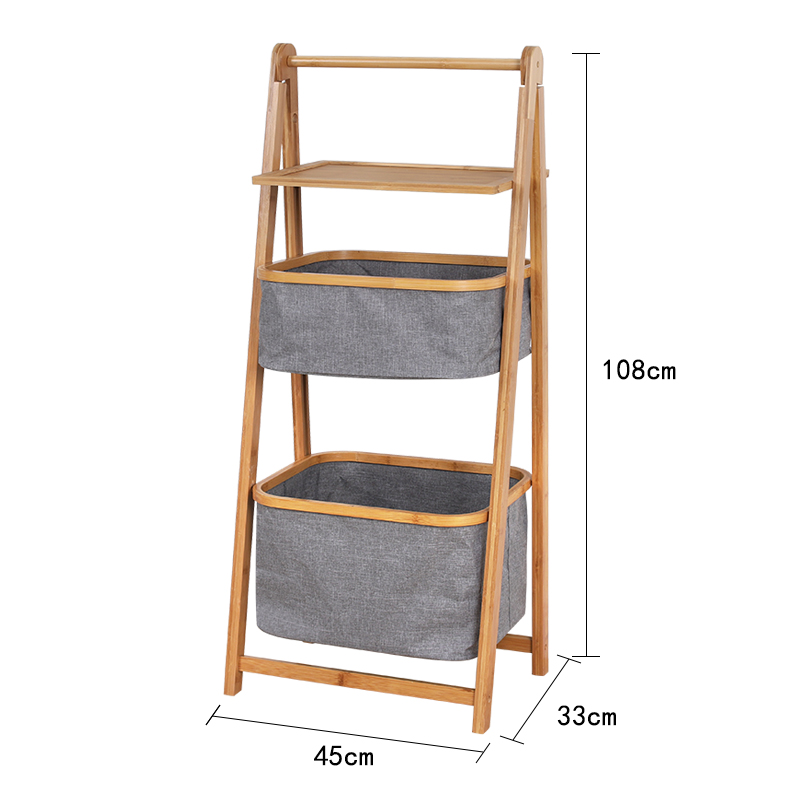 Bamboo storage basket