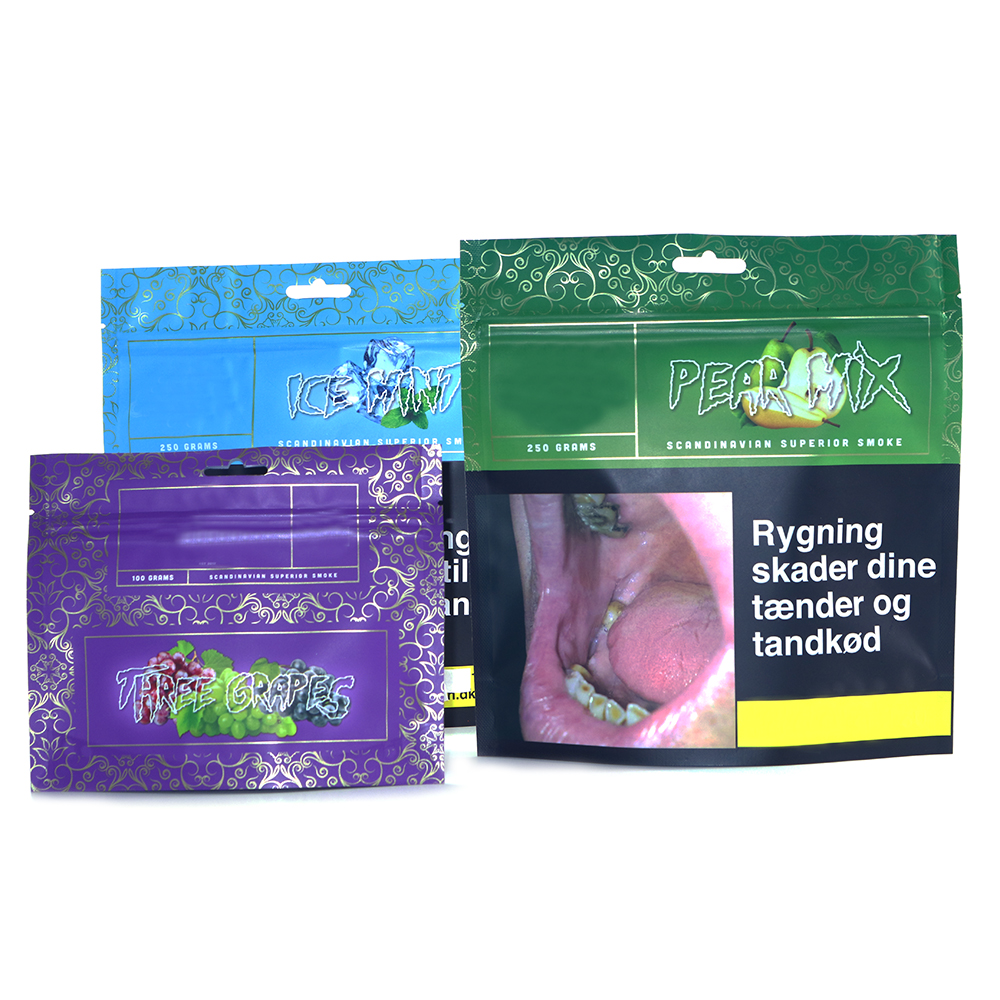 Custom Printed Shisha Tobacco Stand Up Pouch