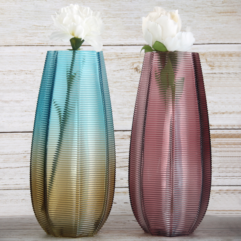 !Glass vase for home decoration and the flower and brighten the environment