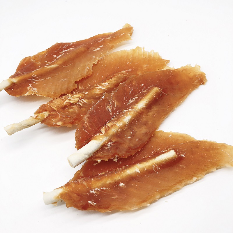Rawhide Twist Sticks Wrapped Chicken
