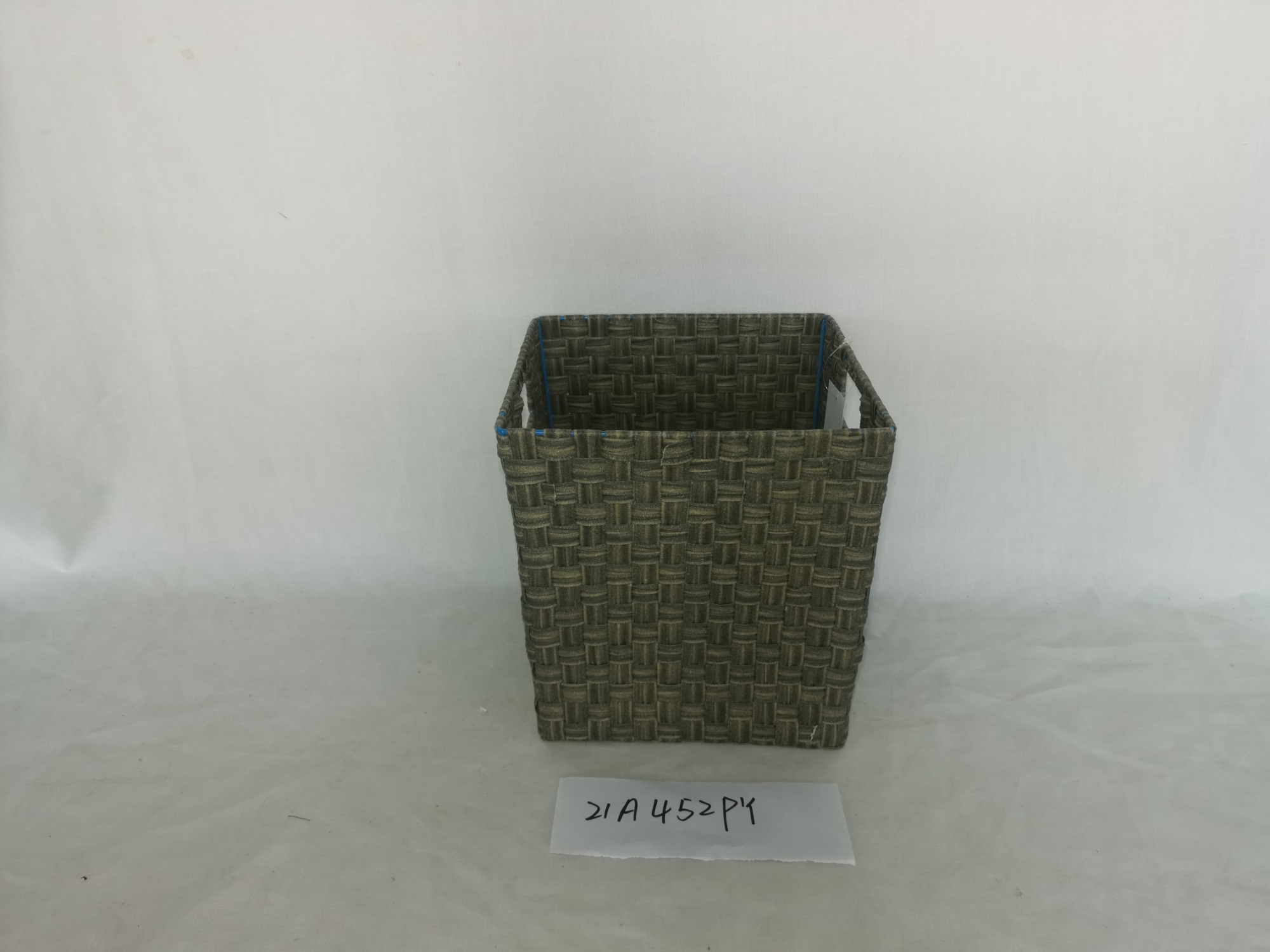 KINGWILLOW Hot selling customized pp band storage basket plastic weave storage basket gift basket