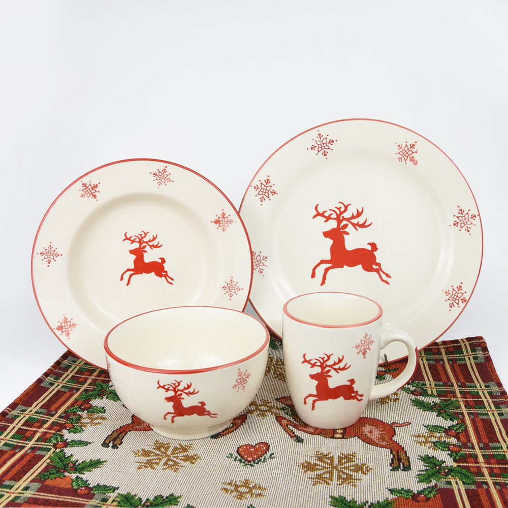 16pcs dinner set with handpainted
