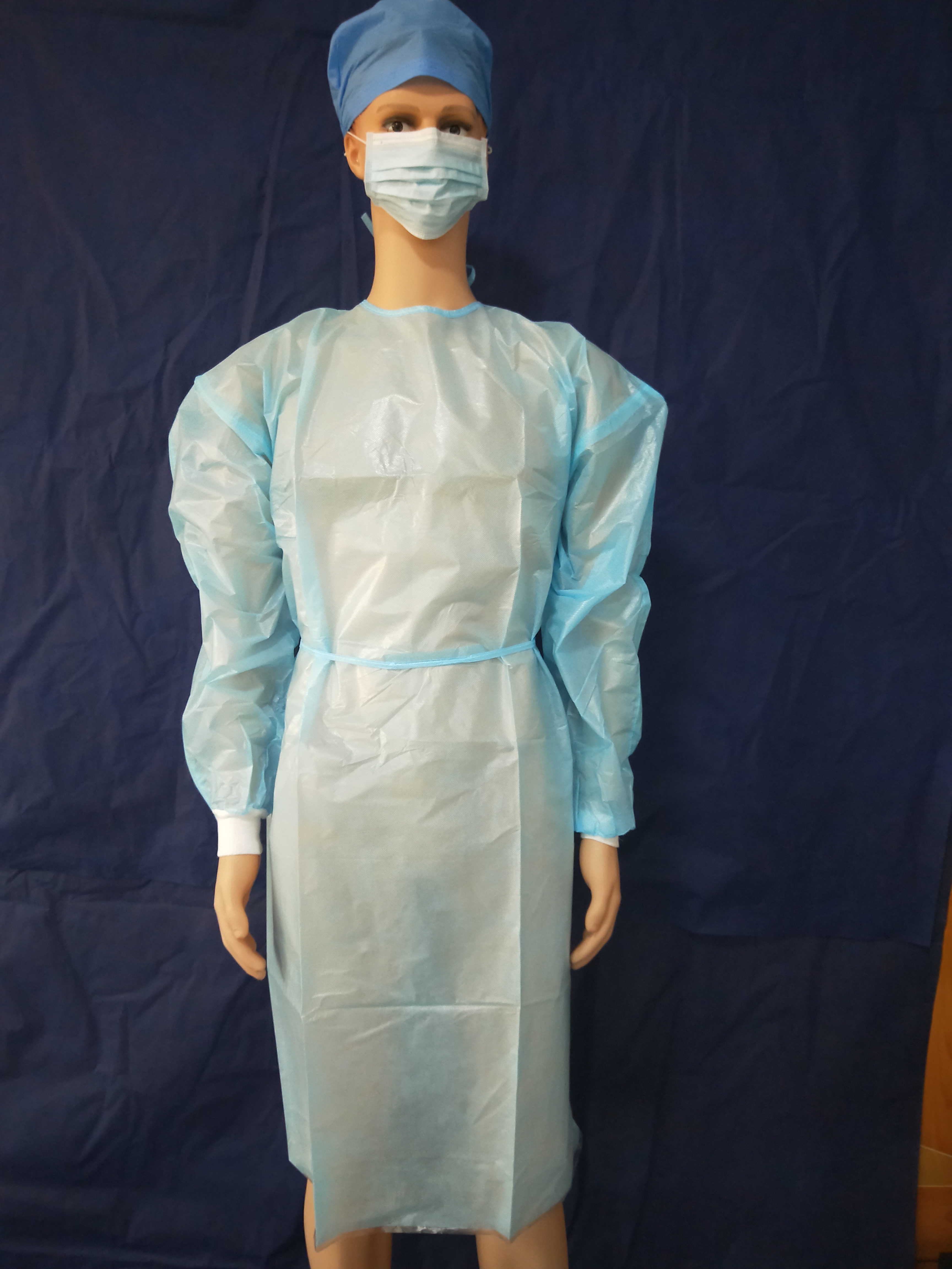 disposable apron， isolation gown, disposable gown, surgical gown