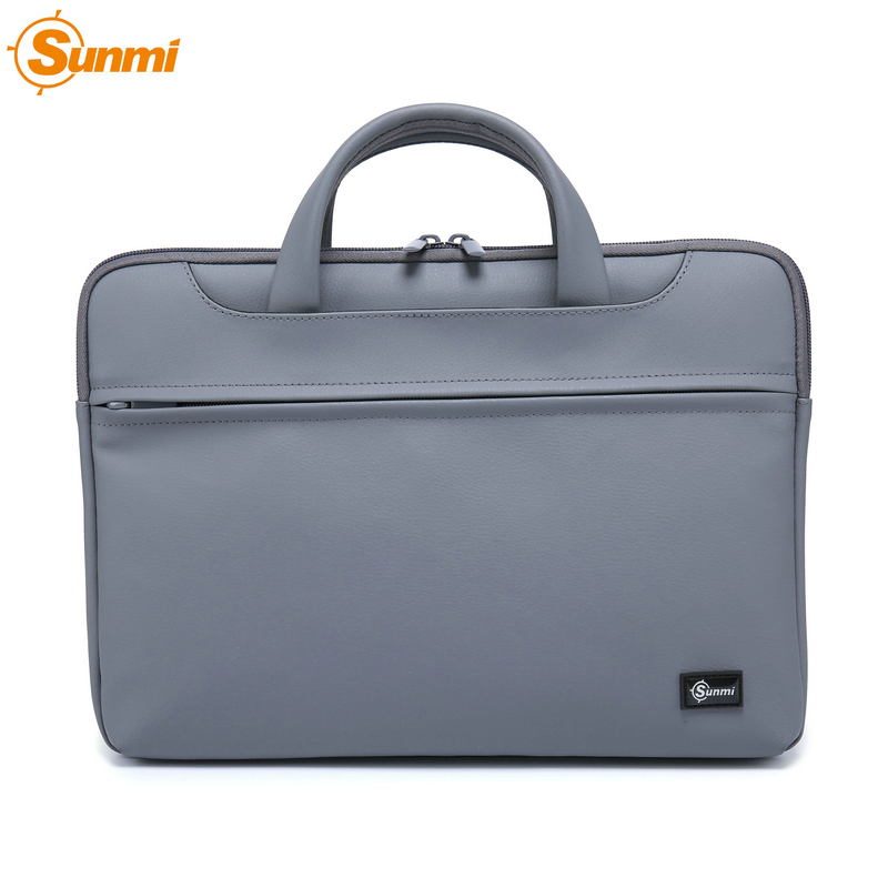 Hot sale high-quality PU one-shoulder laptop bag unisex large-capacity waterproof computer case