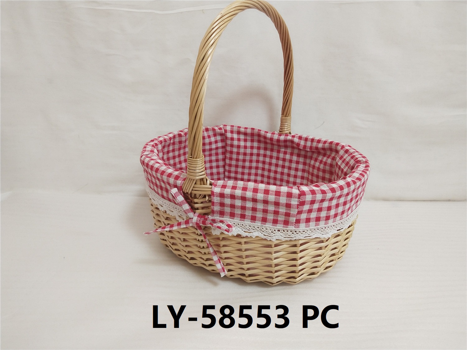 New design wicker laundry storage basket wicker basket with liner