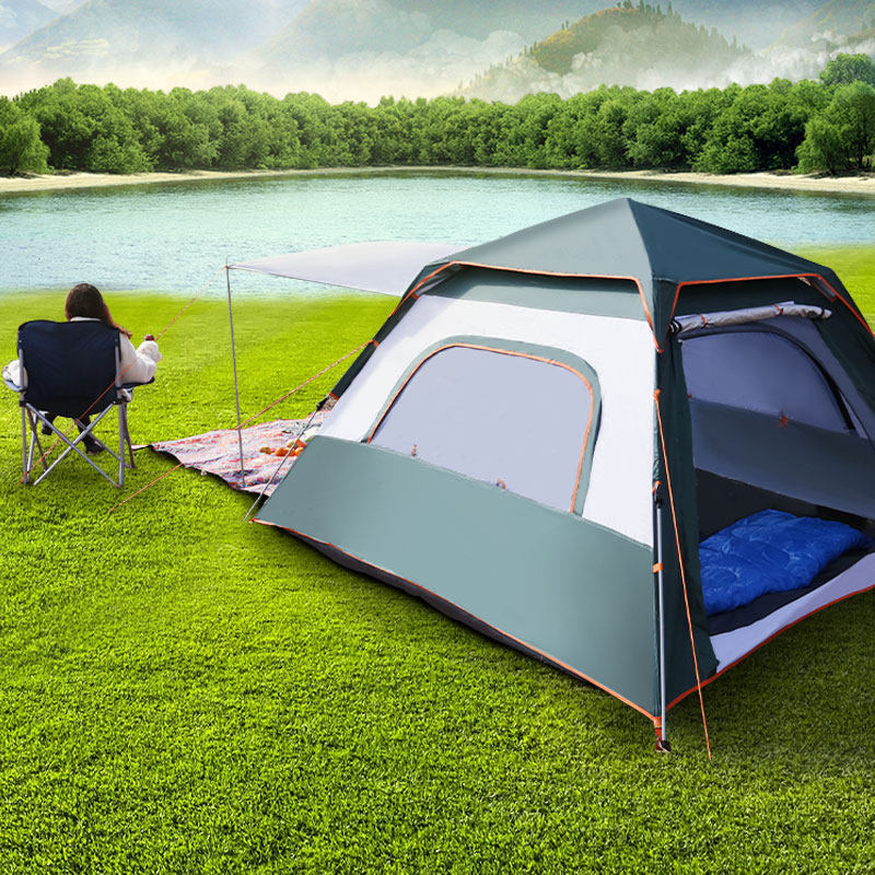 Large square cabin camping tent