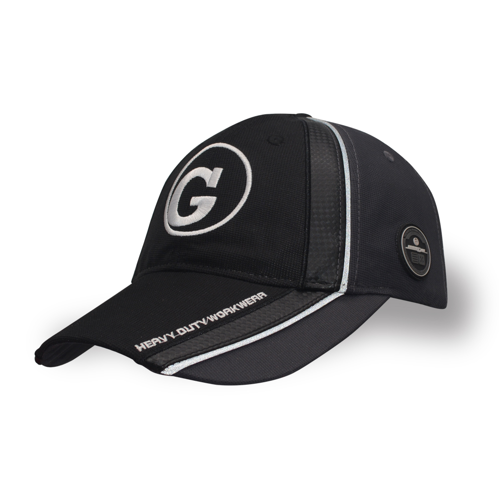 6 panel embroidery connected embroidery grid sport baseball cap