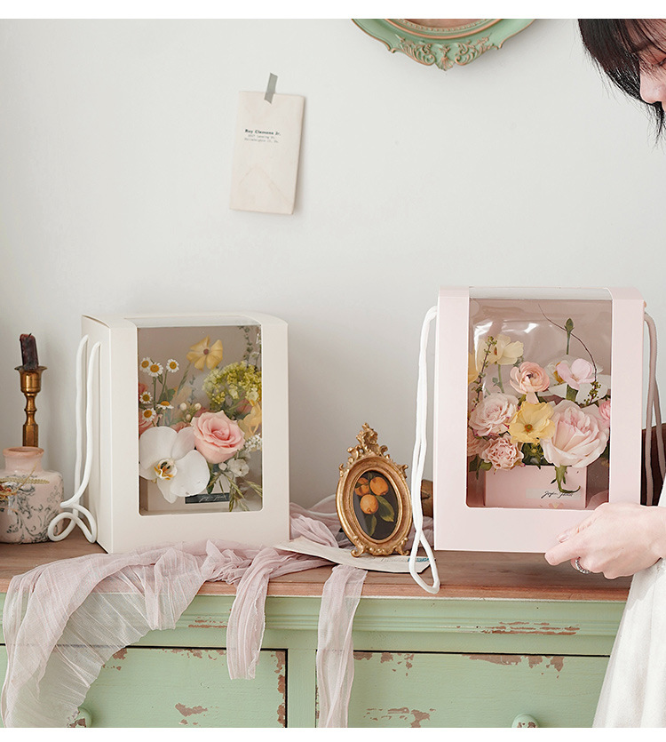 foldable papercard flower bag