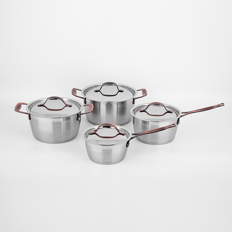 Stainless steel 8pcs cookware se