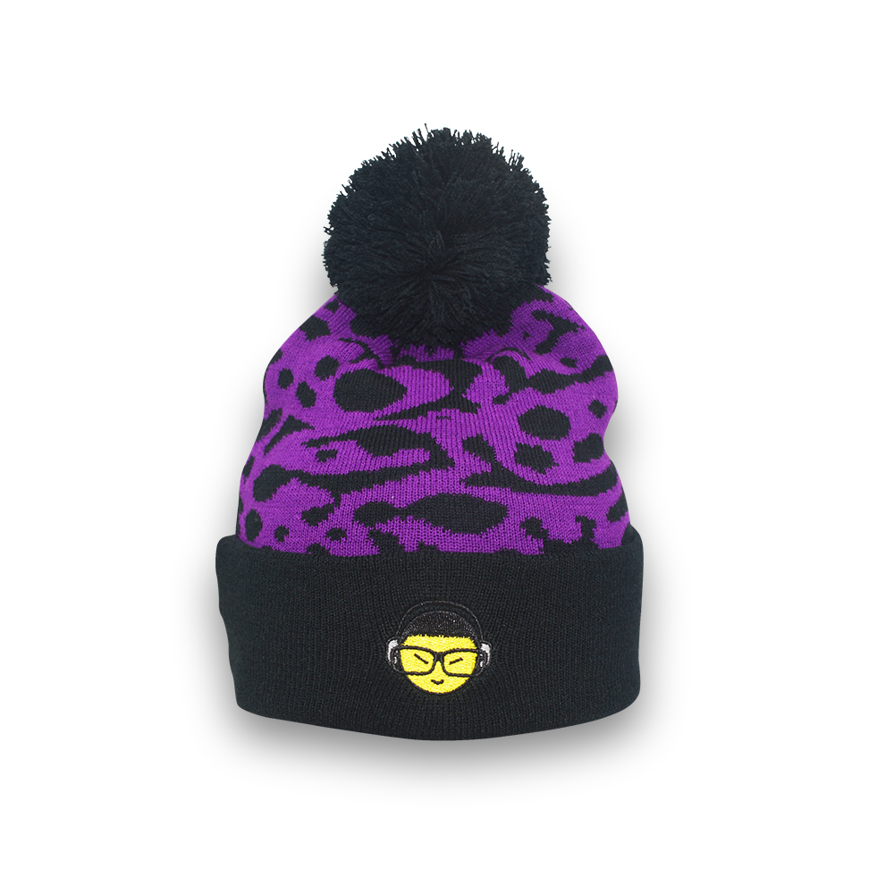3D embroidery beanie winter hat