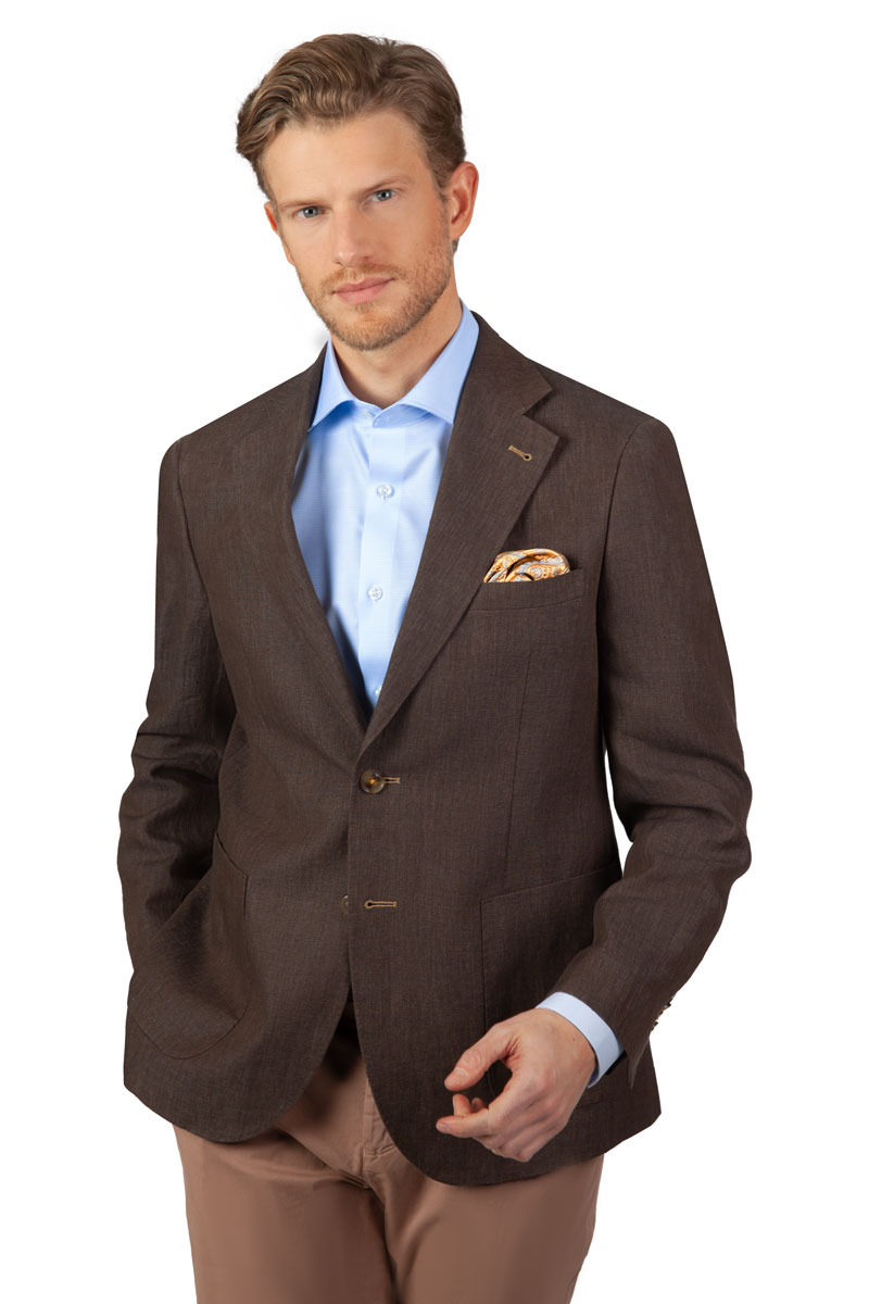 MEN JACKET S Havanna/IS 2087/30 Slim Fit Jacket