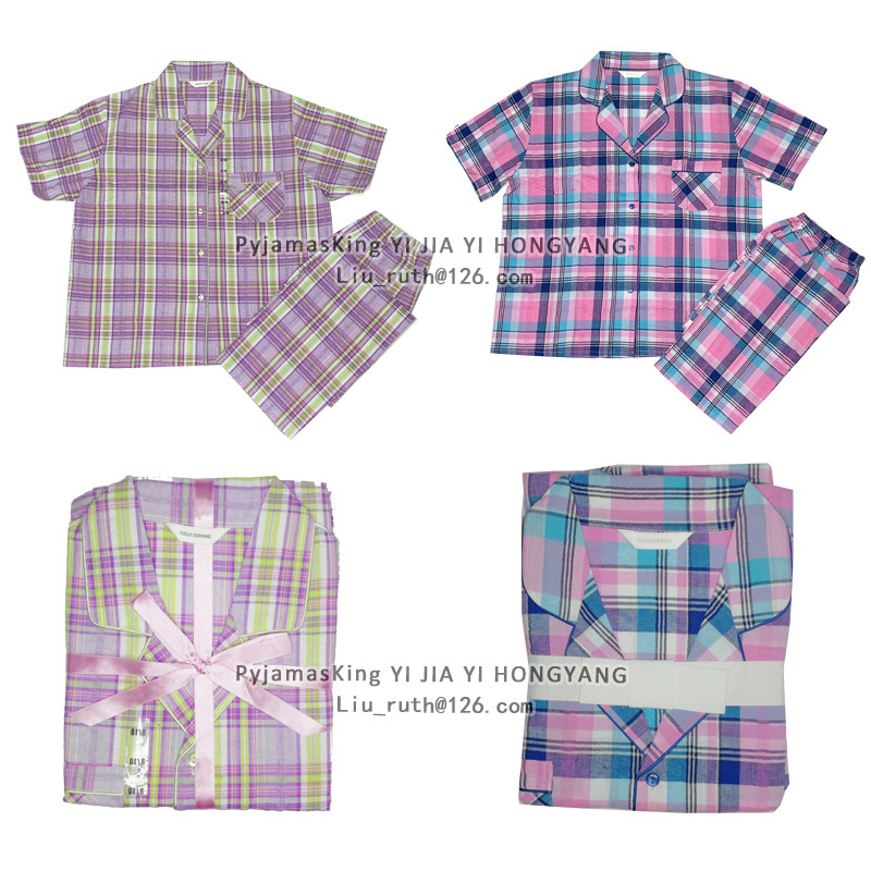 100% cotton ladies seersucker pyjamas