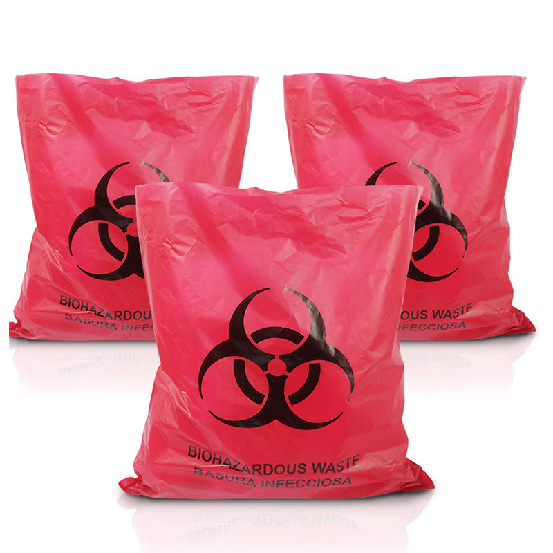 Autoclave Disposable Plastic Biohazard Bags for Medical Biohazard Waste
