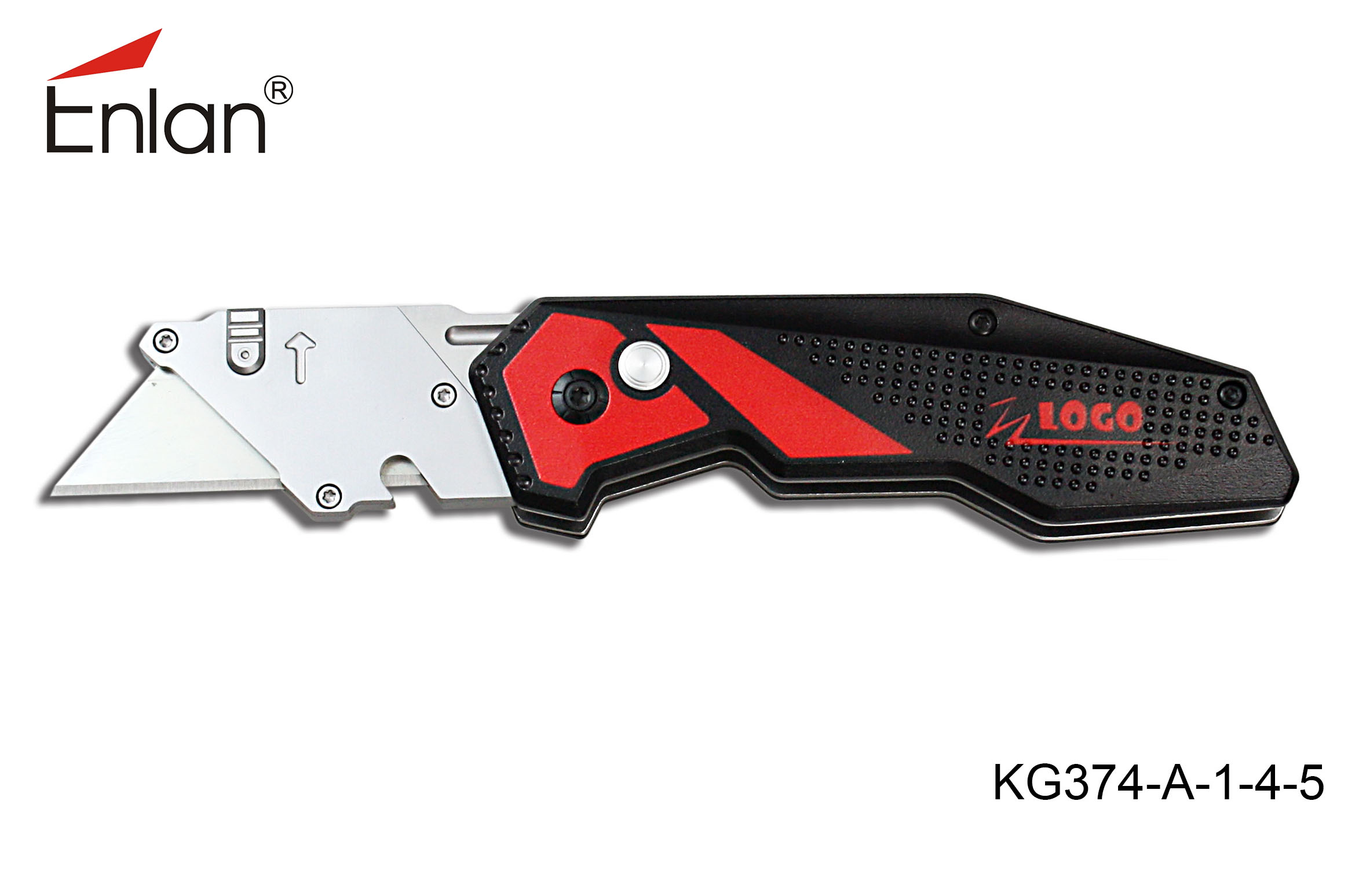 KG374Aluminum handle stainless steel folding utility knife